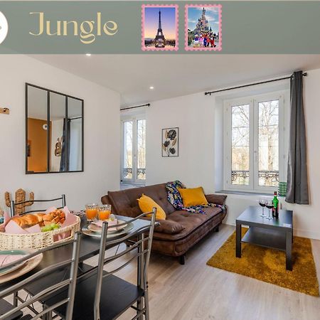 Jungle - Magnifique Appartement Avec Parking Prive - Paris-Disney & Cdg A 25 Minutes Pomponne Bagian luar foto
